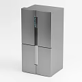 Modern Stainless Steel Refrigerator Freezer With Double Door Design And Sleek Finish