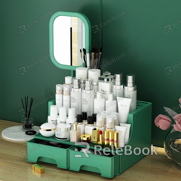 Modern cosmetics cosmetics storage box model