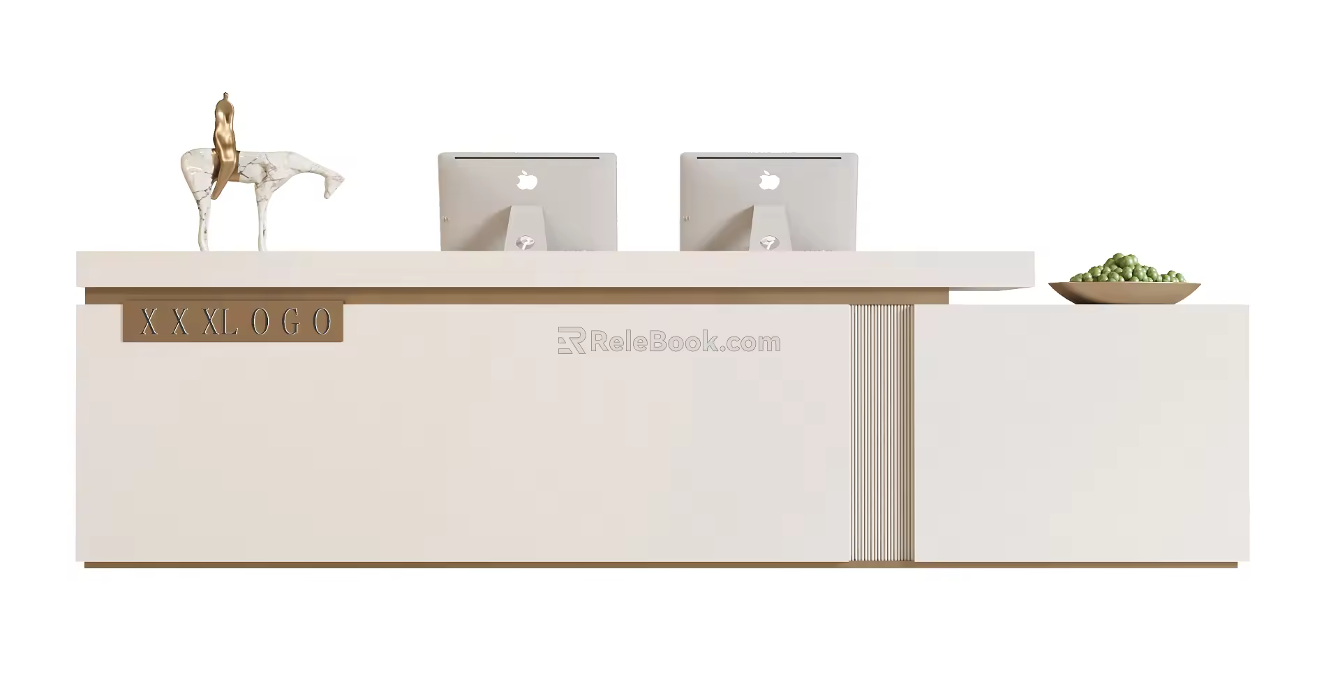 Modern reception desk 3d model