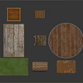 Vintage Wooden Furniture Collection With Tables Chairs Chest And Shelf