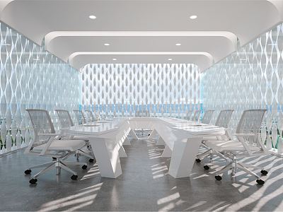 Modern Conference Room 3d model