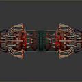 Booster sci-fi switch flame booster aircraft engine switch electronic switch power switch 3d model