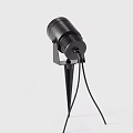 Black Spotlights With Adjustable Stands For Indoor Lighting Setup