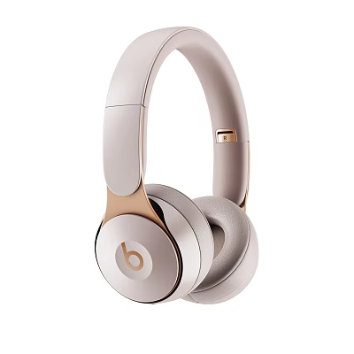 White And Gold Over Ear Headphones With Stylish Modern Design And Comfortable Ear Cushions 3d model