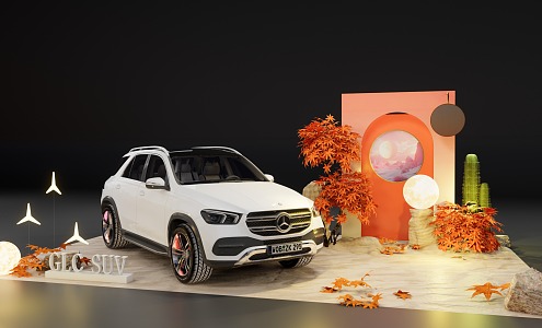 Autumn Booth Show Car Beauty Chen 3d model