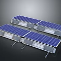 Solar Panel Installation Equipment With Metal Mounting Brackets And Frame Structures