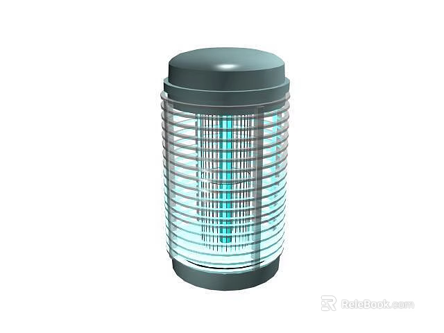 Decorative Ceramic Vessel With Green Top And Transparent Striped Design For Home Decor 3d model 