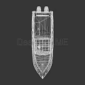 Classic Wooden Yacht With Red And White Hull And Open Cabin Design