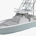 Modern Yacht With Tower Structure And Seating