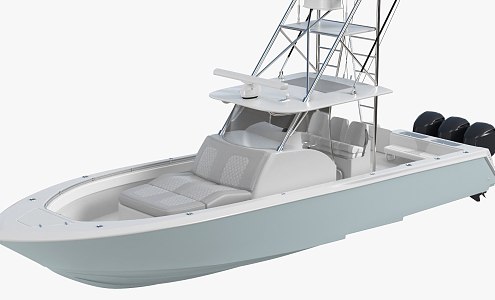 Boat Yacht Speedboat 3d model