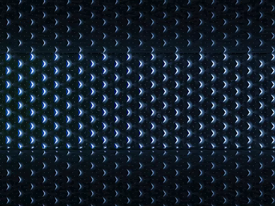 Modern Illuminated Wall With Regular Crescent Patterns And Blue White Lighting Effects 3d model