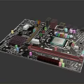 integrated circuit board circuit board integrated circuit integrated circuit integrated block electronic board electronic component electronic part chip 3d model
