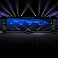LuklaPay HelloWorld Stage With Big World Screen And Lighting Effects