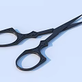 Modern Black Scissors With Sleek Design And Sharp Blades For Daily Use