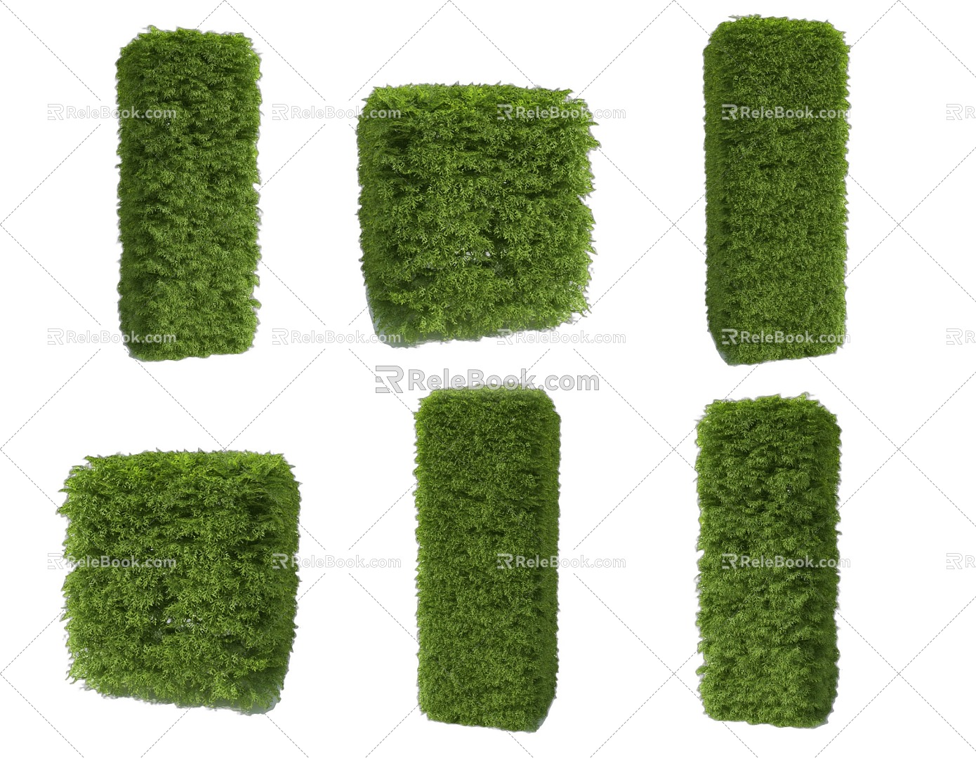 Garden shrub hedge plant hedge plant fence North American cedar shrub ball cypress shrub hedge plant artificial construction shrub green plant model