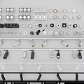 Various Styles of Downlights and Spotlights with Mounting Accessories and Components