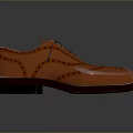 Orange Leather Brogue Shoes Stylish Formal Footwear for Daily Lifestyle Use