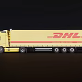 Container Truck FedEx Container Truck 3d model
