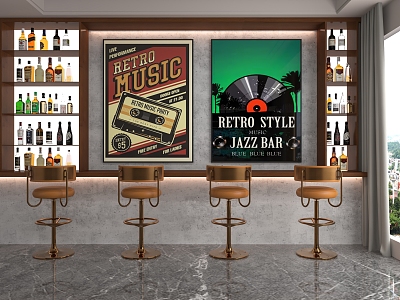 Bar 3d model