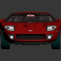 Red Sports Car With Sleek Aerodynamic Design And Shiny Alloy Wheels