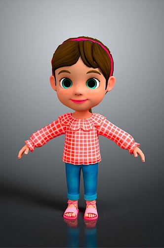 Children Baby Cartoon Children Girls Little Girls Cartoon Girls 3d model