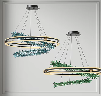 Light Luxury Chandelier 3d model