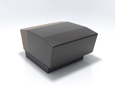 Modern Irregular Shape Sofa With Dark And Light Color Sleek Geometric Design 3d model