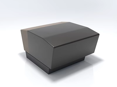 Modern Irregular Shape Sofa With Dark And Light Color Sleek Geometric Design 3d model