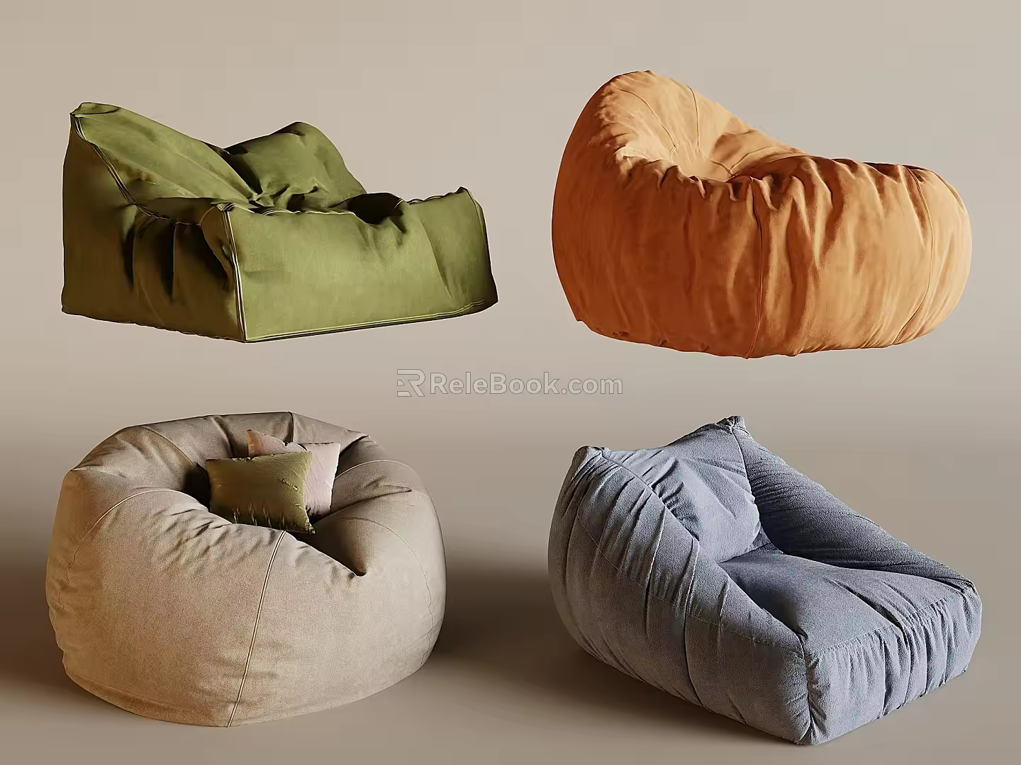 Lazy Sofa Bean Bag Sofa Sandbag Sofa Casual Sofa Single Sofa 3d model