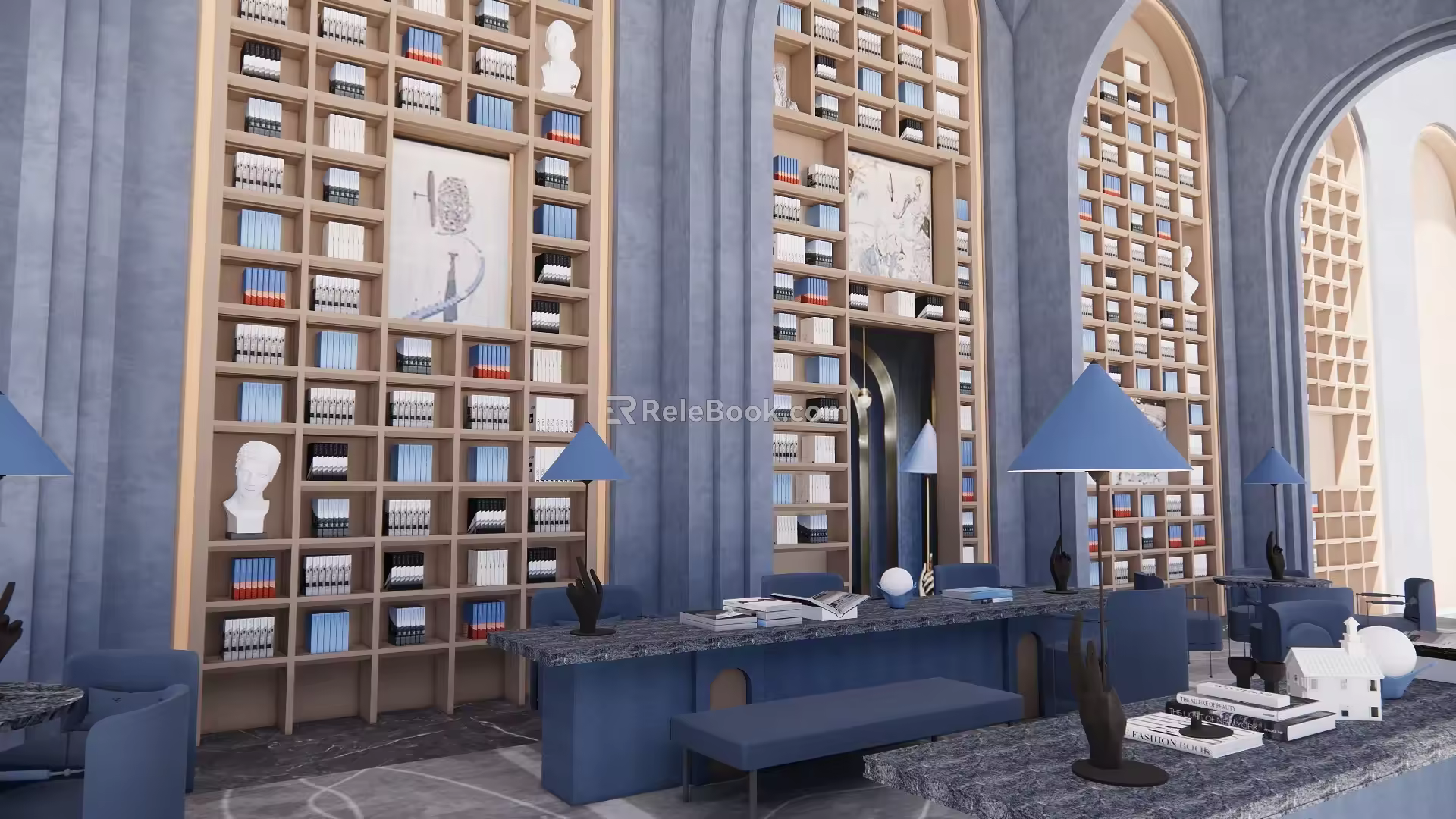 European Library 3d model
