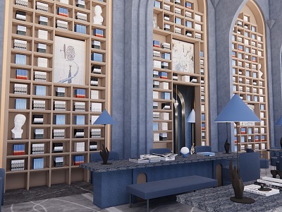 European Library 3d model