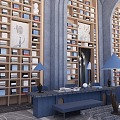 European Library 3d model