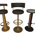 Modern Bar Stools With Metal Frames Leather Seats And Various Designs