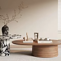 Modern Middle Ancient Style Coffee Table 3d model