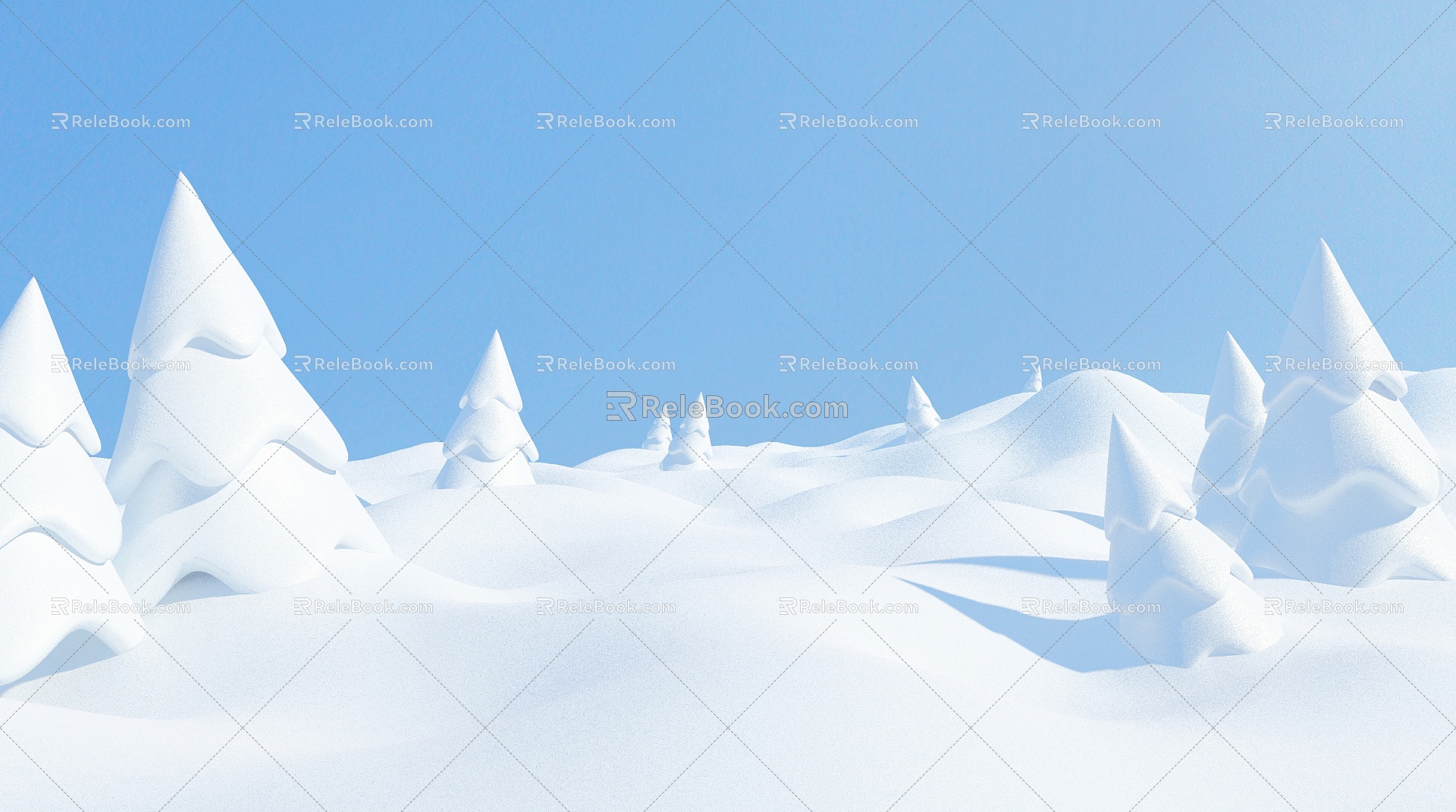 Modern Snow Winter Snow Enterprise Commercial 3d model