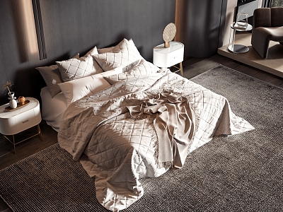 Nordic style commodity bed model