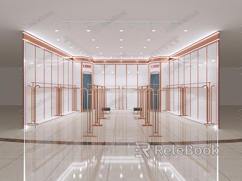 Light Luxury Clothing Store Clothing Counter model