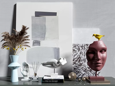 Modern Ornaments Combination Jewelry Ornaments Combination 3d model