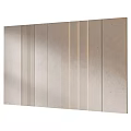 Modern Background Wall Design With Vertical Stripes And Textured Neutral Surface