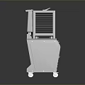 Commercial Metallic Processing Equipment With Two Vertical Covers And Mobile Wheels For Industrial Use