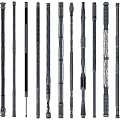 Industrial Equipment Various Metal Rods Featuring Different Designs And Structural Details For Industrial Applications