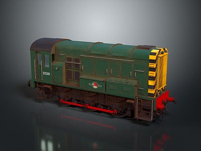 vintage train steam train carriage locomotive head steam carriage train vehicle 3d model