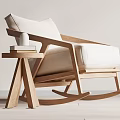 Log Wind Rocking Chair 3d model