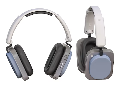 Modern Over Ear Headphones With Adjustable Headband And Comfortable Ear Cushions Design 3d model