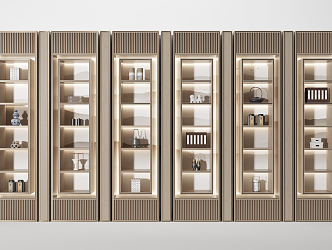 New Chinese Decorative Cabinet 3d model