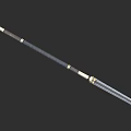 Traditional Metal Spear With Wooden Shaft Wrapped Grip And Ornate Brass Accents