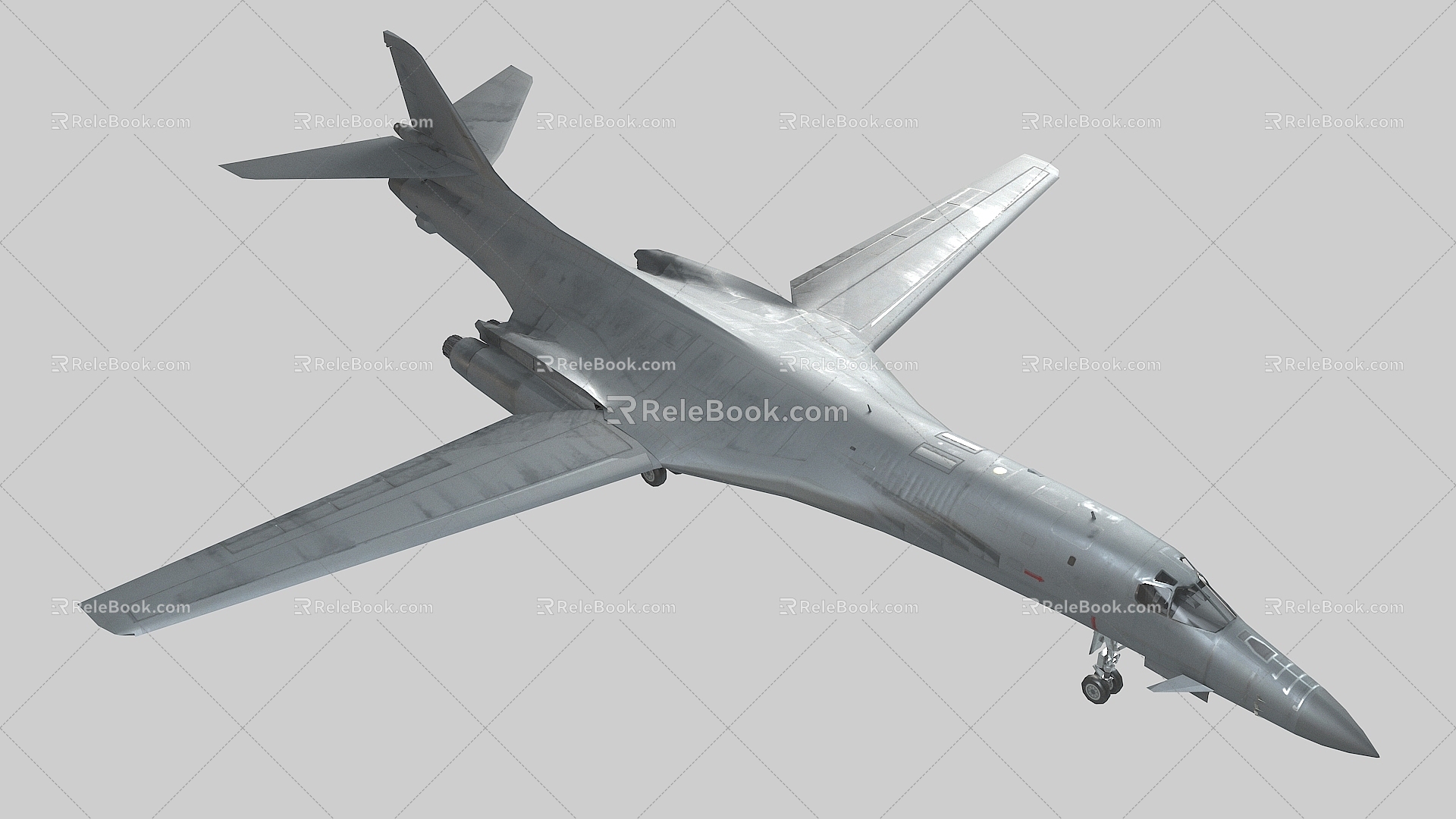 PBR American B1B Lancer supersonic bomber B1B Lancer 3d model