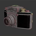 Vintage Exakta Varex Electronic Camera With Metal Leather Body And Lens