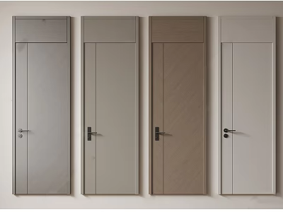 Modern Sliding Doors in Various Colors and Sleek Designs for Interior Spaces 3d model