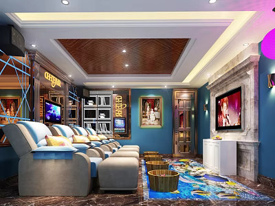 Jianou Foot Bath Room Club Foot Bath Room 3d model